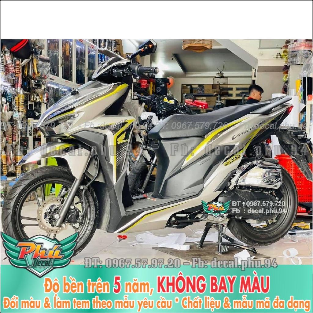 Tem Rời Vario Bạc đen vàng -1