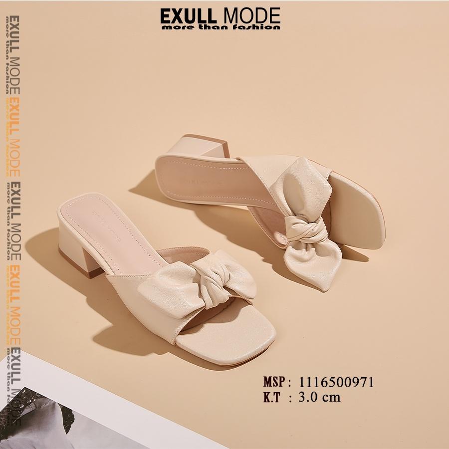 Sandals Nữ -Exull Mode kiểu dáng cao gót cao 3p chất liệu cao cấp kiểu dánh thắt nơ nữ tính 11165009