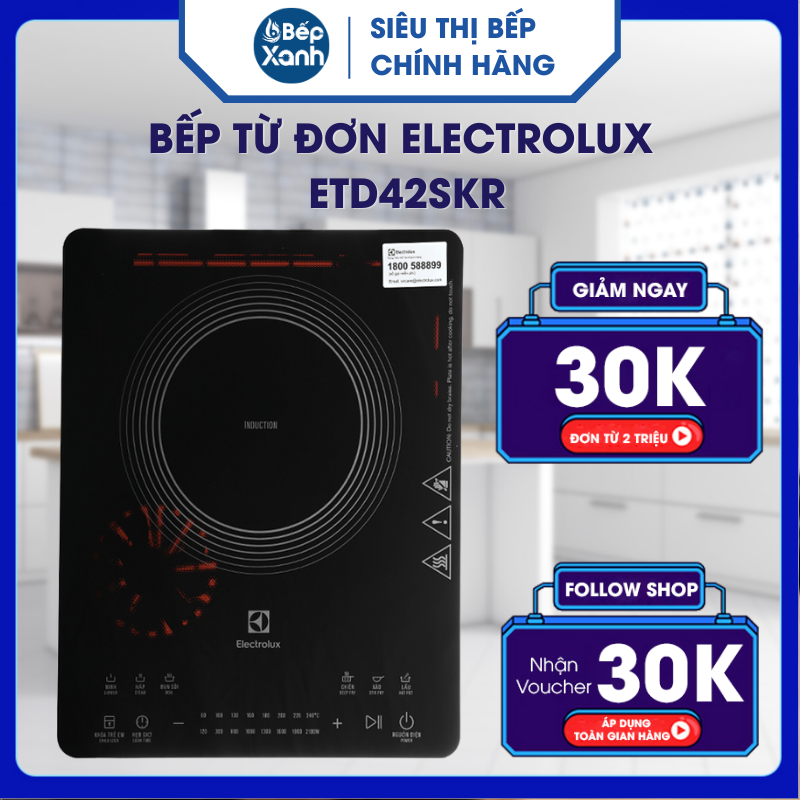 Bếp Từ Đơn Electrolux ETD42SKR - Hàng Chính Hãng