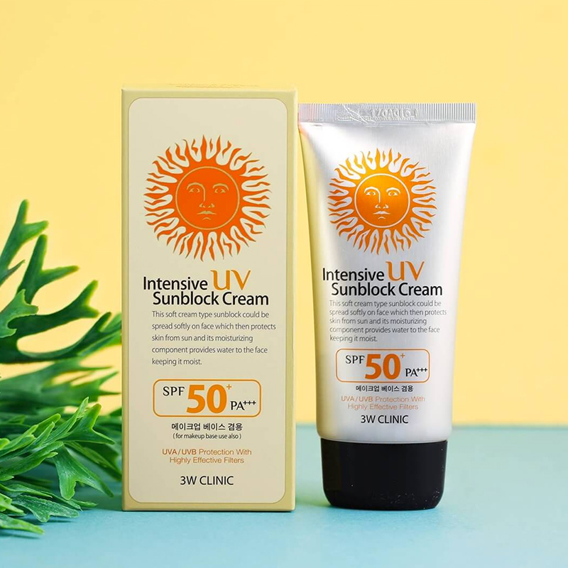 Kem Chống Nắng 3W Clinic Intensive UV Sunblock Cream SPF 50 PA+++