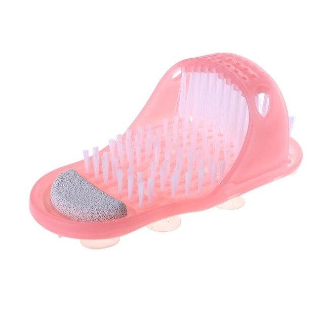 Plastic Remove Dead Skin Massage Slipper Foot Scrubber Bath Shoe with Brush Household Bathroom Foot Cleaning Brush Slipper