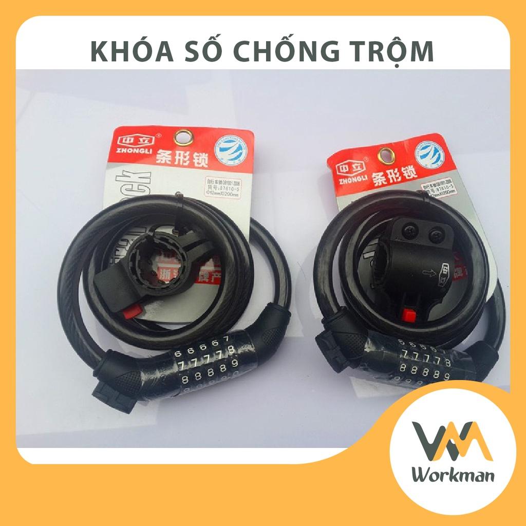 Khóa dây 5 số chống trộm XE ĐẠP - XE MÁY