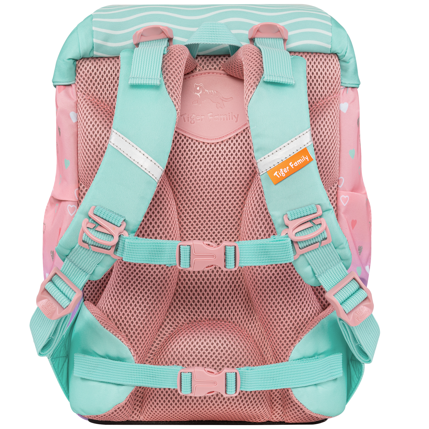 Cặp Chống Gù Eggie Schoolbag - Peach Waves - Go Green - Tiger Family TGEG-020A