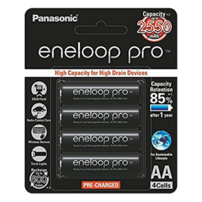 Pin Sạc AA Eneloop Pro 2550 mah