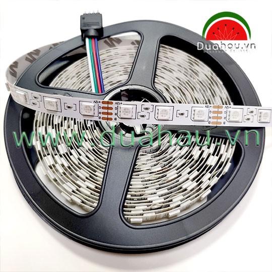 Combo 4 - 5m Led dây 5050-LED 7 màu KHÔNG PHỦ SILICON + Nguồn 12V5A + Remote