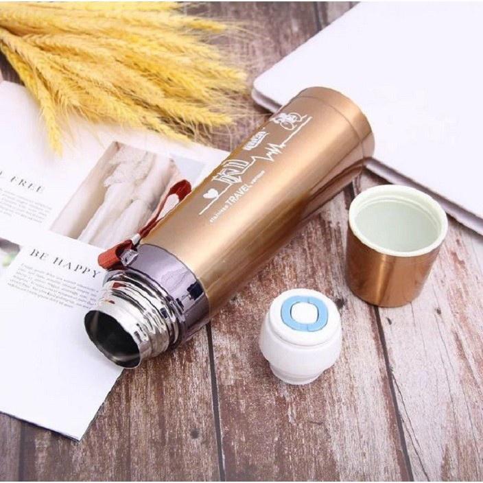 Bình giữ nhiệt 800ml giữ nóng, lạnh trên 15H, Bình nhiệt Inox 304 Travel chất lượng tốt