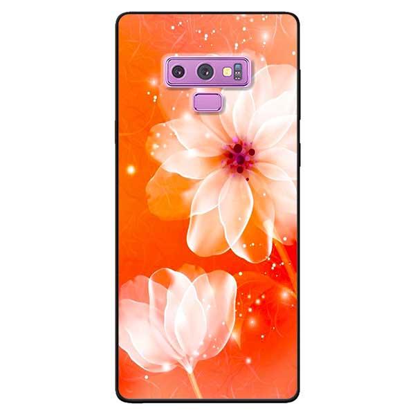 Ốp lưng dành cho Samsung Galaxy Note 8 / Note 9 / Note 10 / Note 10 Plus - Hoa Nền Cam