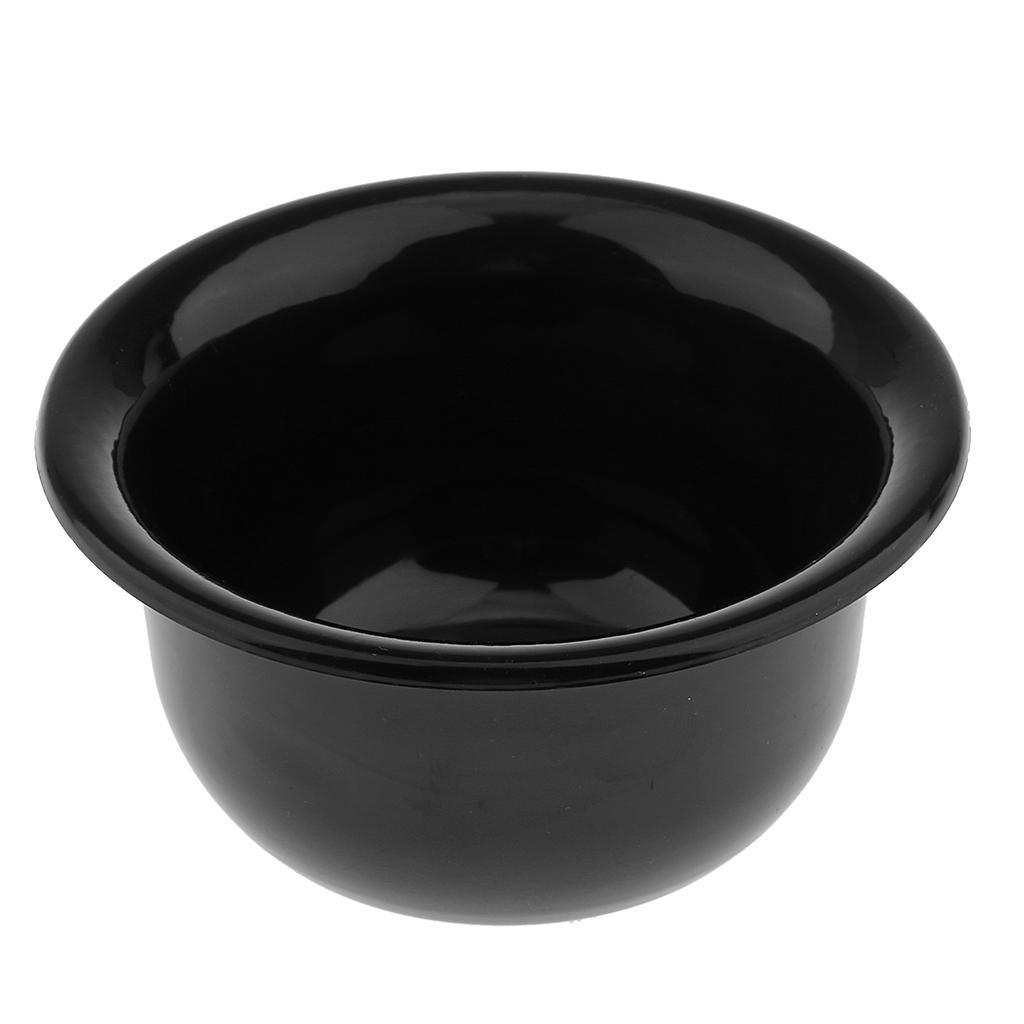 Men Shaving Brush + Stainless Steel Holder Stand + Soap Cream Mug Bowl Set