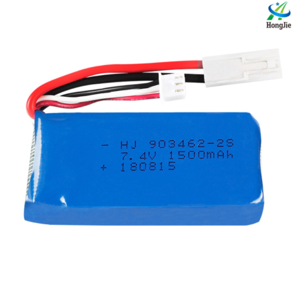 Pin 7.4v 1500mah EL2P Pin sạc đồ chơi điều khiển có mạch bảo vệ xả 25c