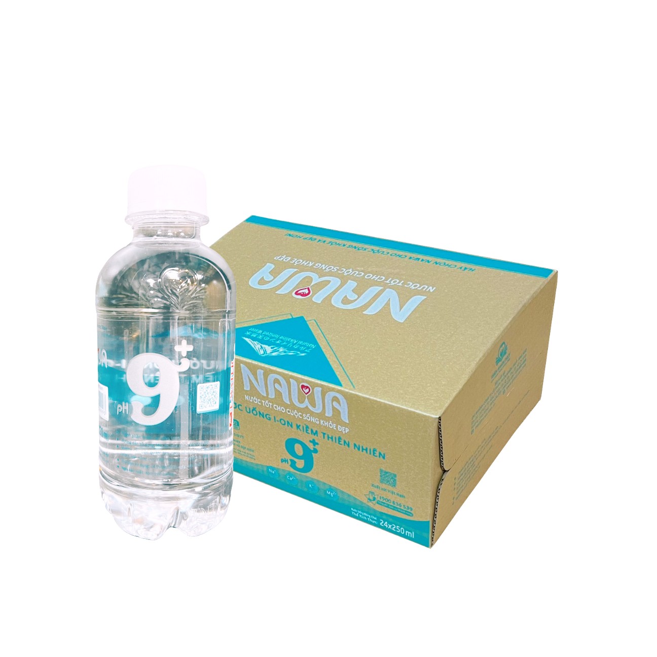 Nước Uống ION Kiềm Thiên Nhiên NAWA Đóng chai 250ml