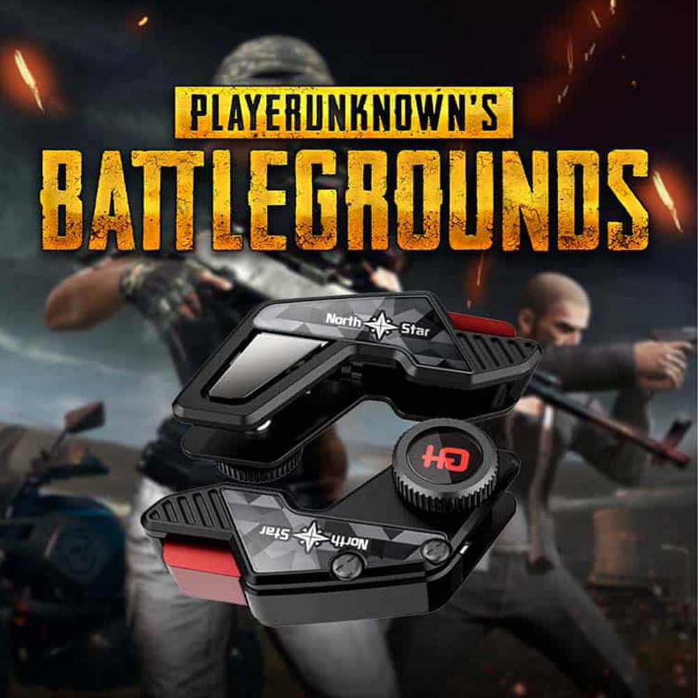 Bộ 2 nút bấm chơi game cap cấp Pubg Mobile North Star hỗ trợ chơi game trên điện thoại - Hàng chính hãng