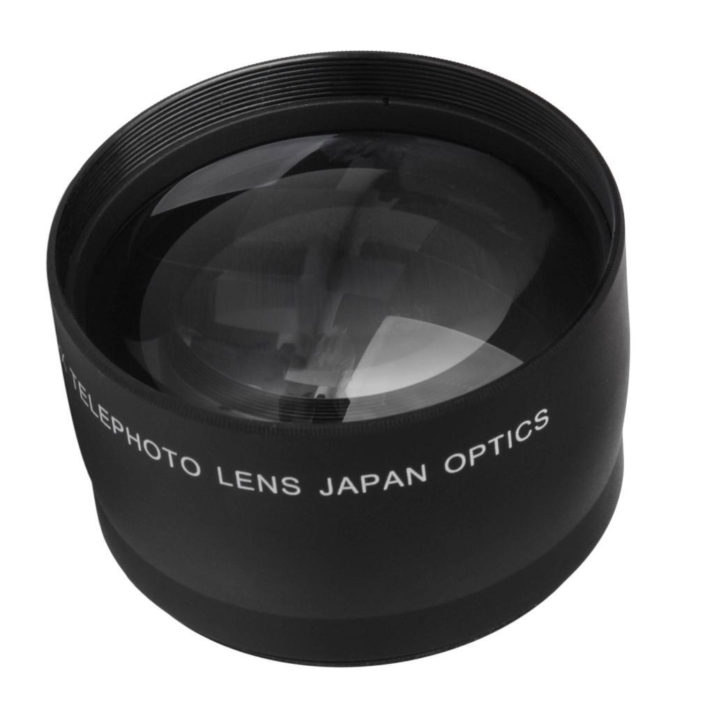 52mm 2X Telephoto Lens Teleconverter for Canon Nikon Sony Pentax DSLR Camera