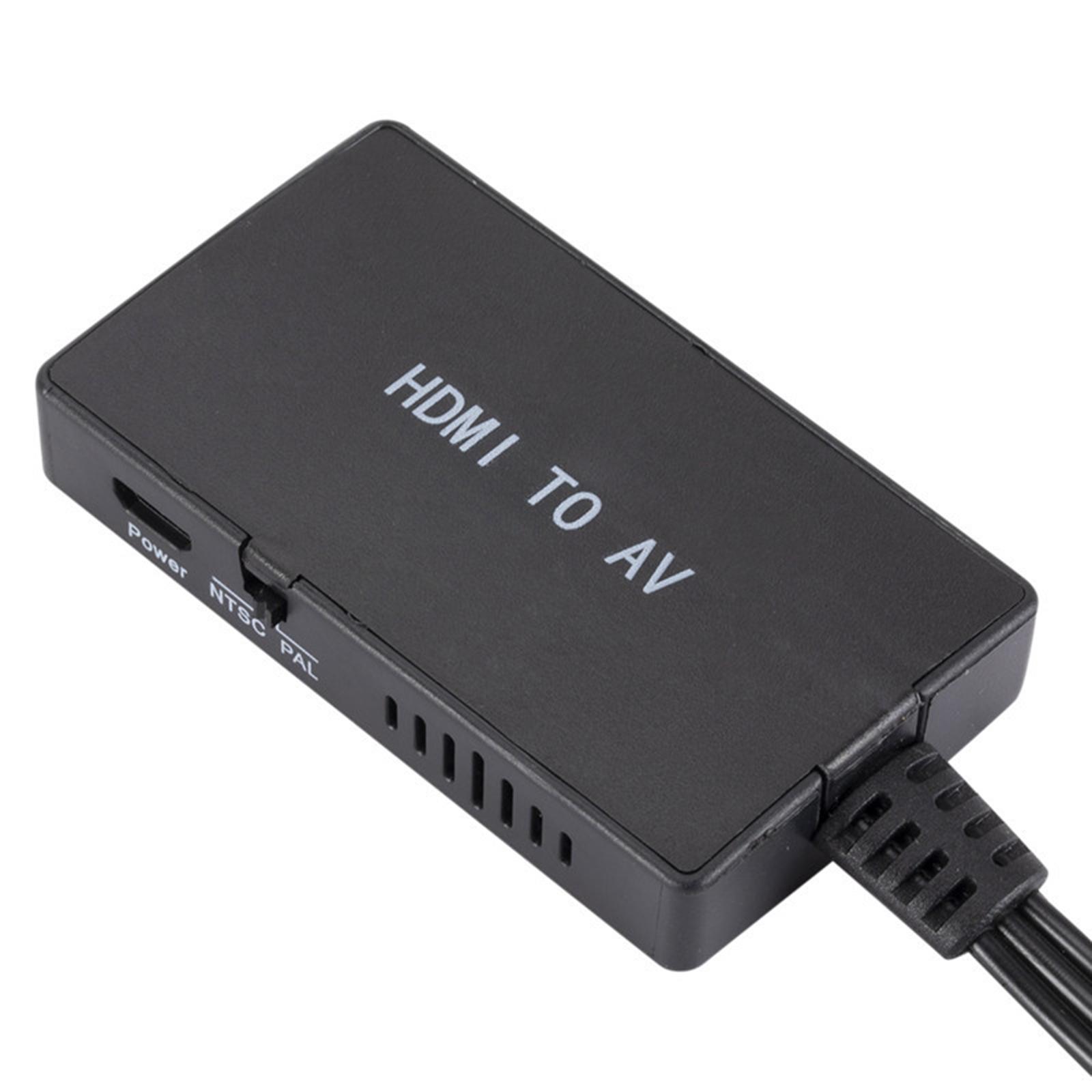 HDMI to AV Converter Supports NTSC for Old TV Stick Blu-ray Player HDTV Box