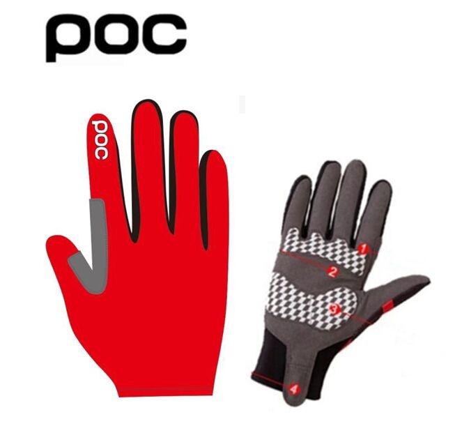 POC Găng Tay Phượt Full Ngón Tay Xe Đạp Cảm Ứng Màn Hình Chống Gió Thể Thao Người Phụ Nữ Găng Gel Miếng Lót Chống Sốc Găng Tay