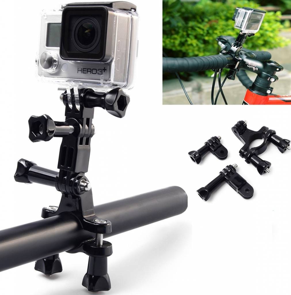 Bộ phụ kiện gắn ghi đông xe cho GoPro, Sjcam, Yi Action, Osmo Action