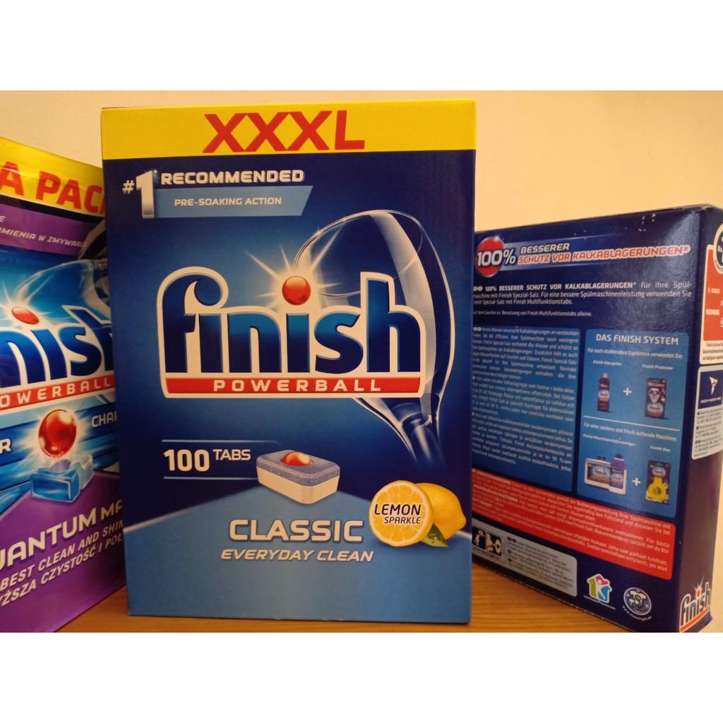 Viên Rửa Chén Bát Ly Finish 100 Viên Tặng viên Alio dùng thử