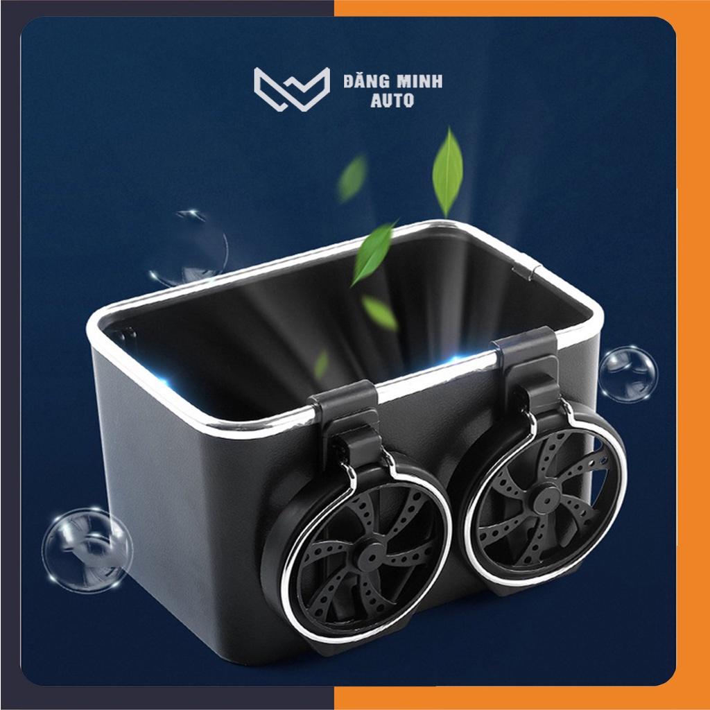 Hộp để đồ chai nước gắn bên tay tỳ ô tô đa năng Khay đựng cốc tiện dụng xe hơi ST017