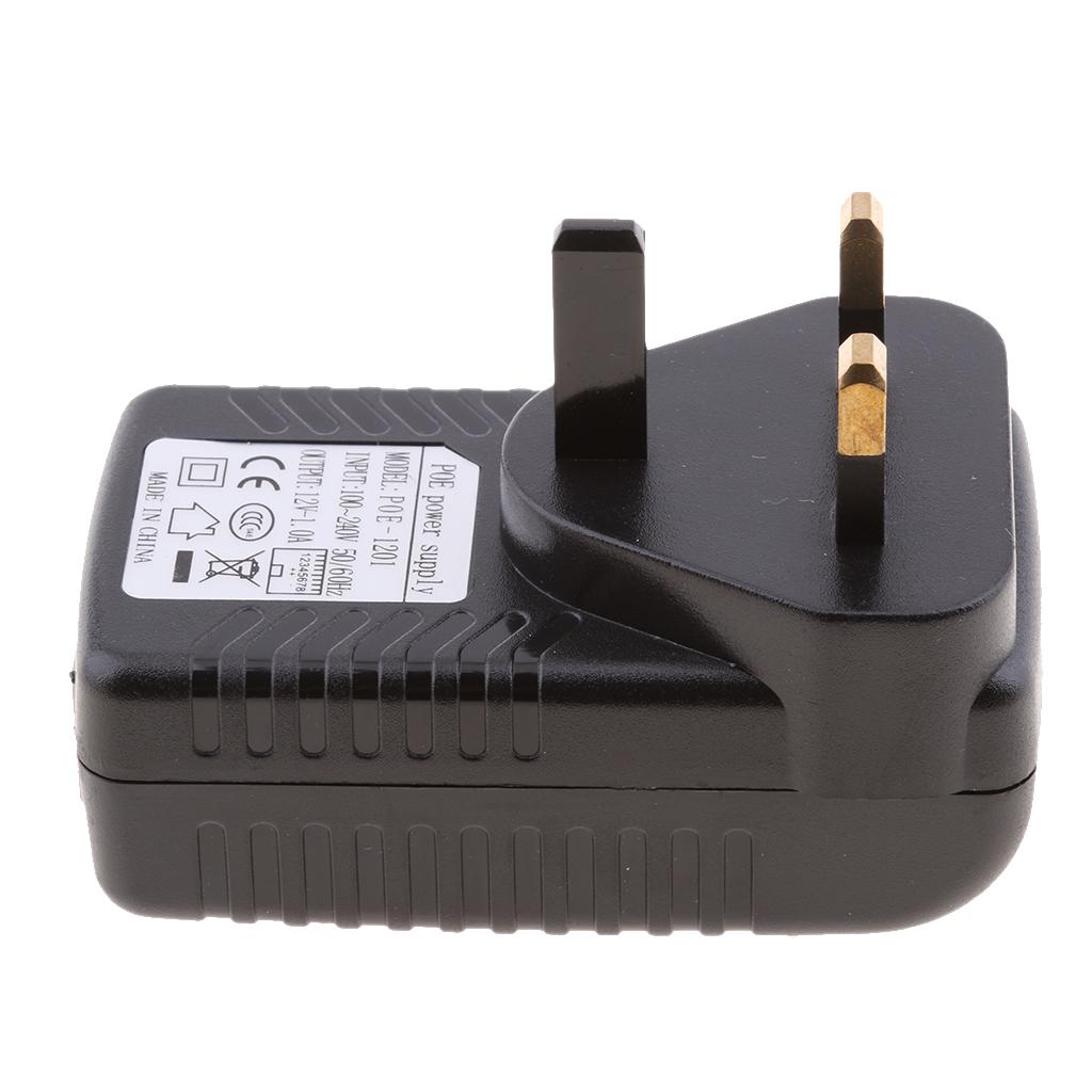 UK Plug 12V 1A Poe Power Supply For Networking Switch Router