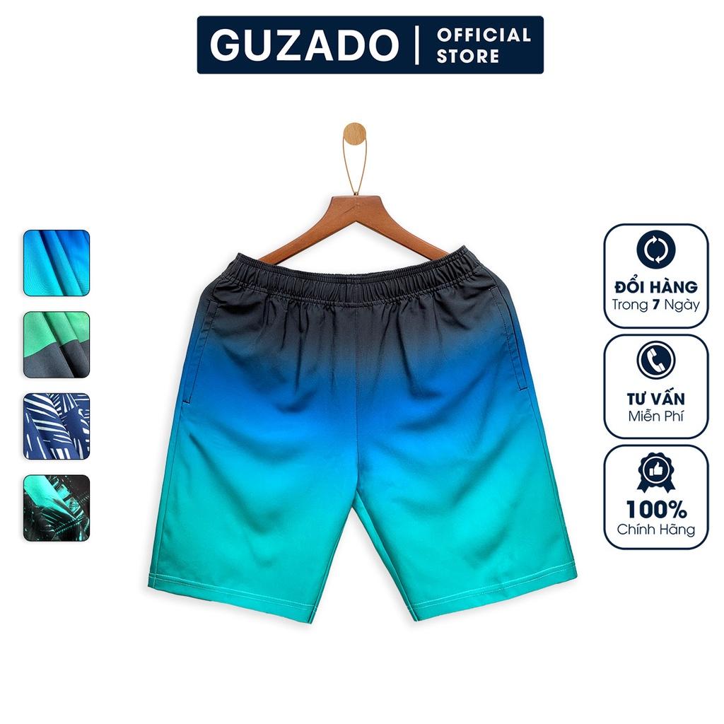 Quần short nam Guzado thể thao(8 màu),đi biển đi bơi trẻ trung năng động GMSR04