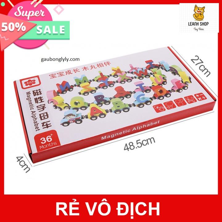 Đồ Chơi Đoàn Tàu Nam Châm Từ Tính Chữ Cái & Số Đếm, Đồ chơi giáo dục sớm cho bé