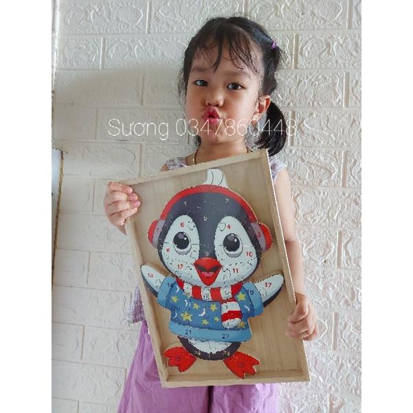 BỘ XẾP HÌNH CON CHIM CÁNH CỤT 26 CHI TIẾT- Đồ chơi gỗ an toàn, vui chơi giải trí, phát triển trí tuệ, thông minh cho trẻ