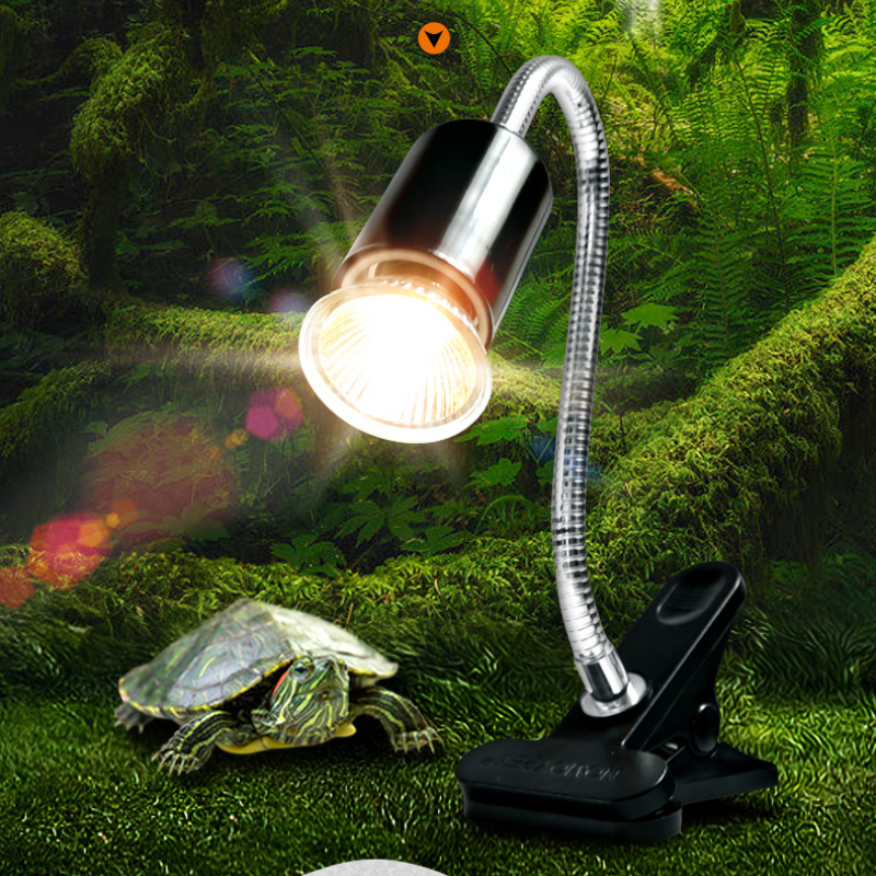 Kẹp đèn UVA + UVB 3.0-đèn sưởi -Đèn bể rùa có thể xoay 360 độ và thiết thực