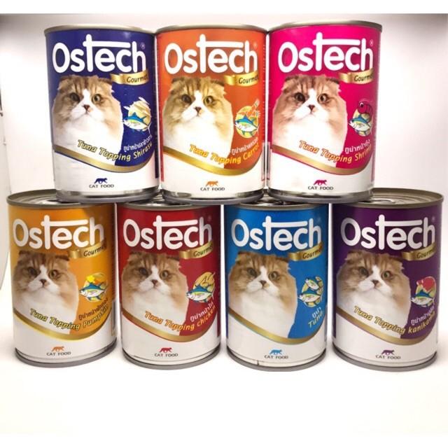 PATE / THỨC ĂN ƯỚT CHO MÈO ĐỦ VỊ 80GR & 400GR - OSTECH GOURMET CAT - THÁI LAN