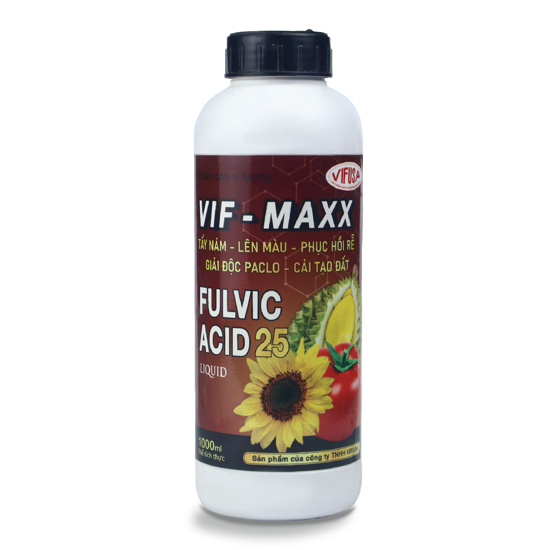 VIF-MAXX - Phân bón Acid Fulvic 25 chai 1 lít