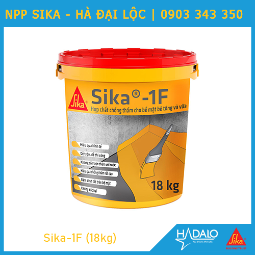 Sika 1F – Chống thấm mái, sân thượng, nhà vệ sinh, seno – 18kg