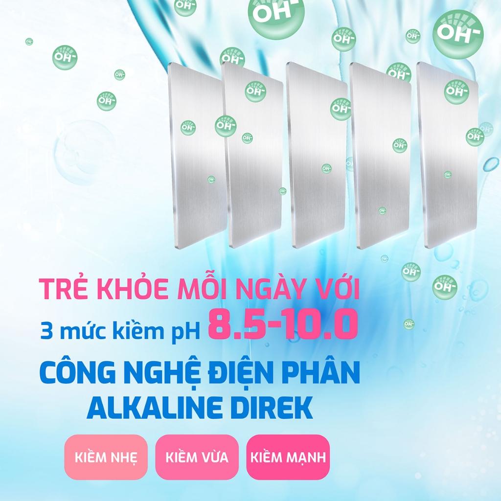 Máy lọc nước Hydro-ion Kiềm Nóng Lạnh KAROFI S88 Promax - 12+1 lõi, Kiềm Điện phân kiềm trực tiếp - Hàng Chính Hãng