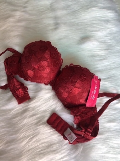 Áo lót nữ nguyên ren mút siêu dày Lady 549 – Gọng nâng ngực + Bông to cài sau, quyến rũ