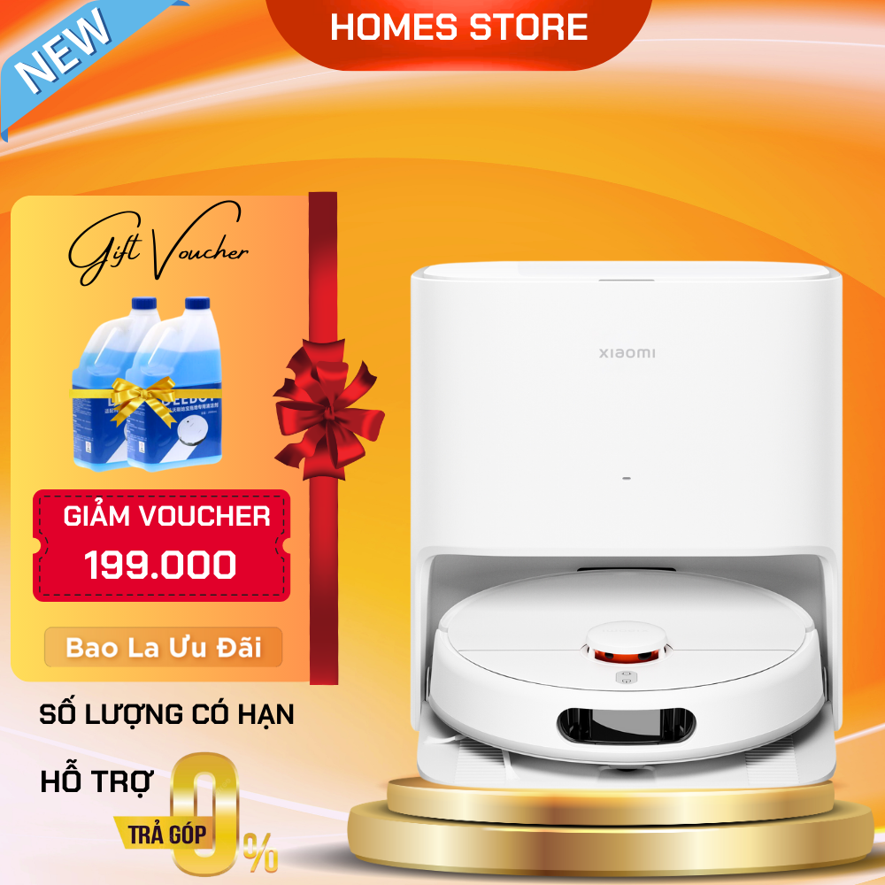 Robot Hút Bụi Lau Nhà Xiaomi Mijia M30s 2025, Xòe Giẻ Giặt Nước Nóng 70 Độ, Chổi Cắt Hạn Chế Rối Lực Hút 7300 Pa - Hàng Nhập Khẩu