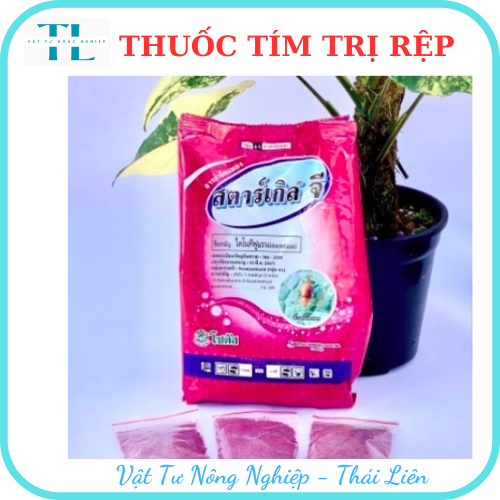 Thuốc tím trị rệp, Starkle-G, bao 50gr, lưu dẫn, an toàn, hiệu quả, dùng cho sen đá, xương rồng