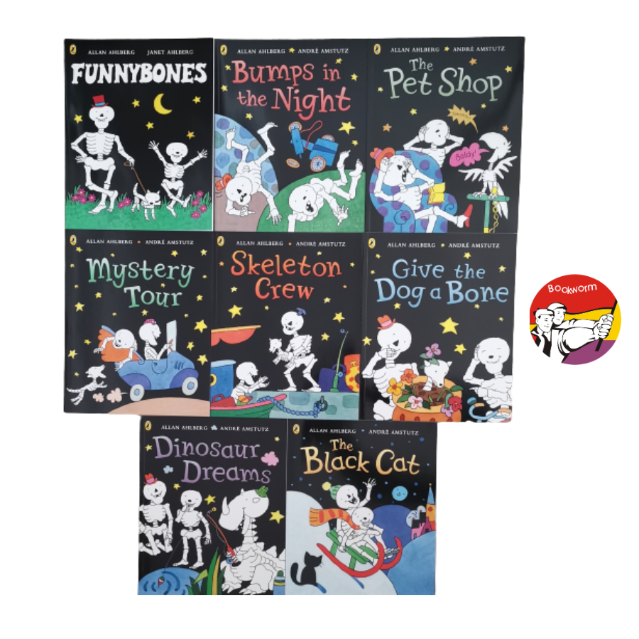 Sách - Skeleton Crew (Funnybones Series) | Childrens Picture Book / Ngoại văn Thiếu nhi Nhập khẩu UK