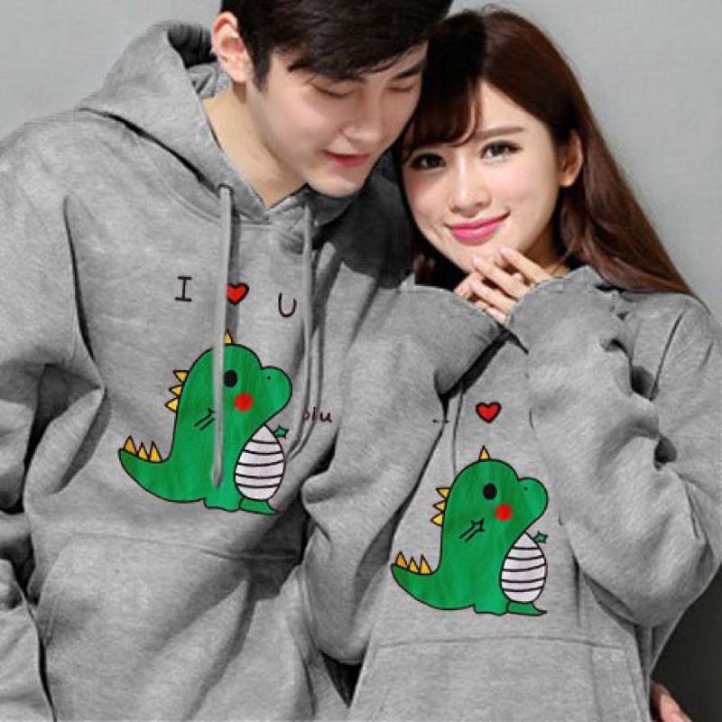 Áo hoodie Unisex in hình Khủng Long nam nữ siêu hot