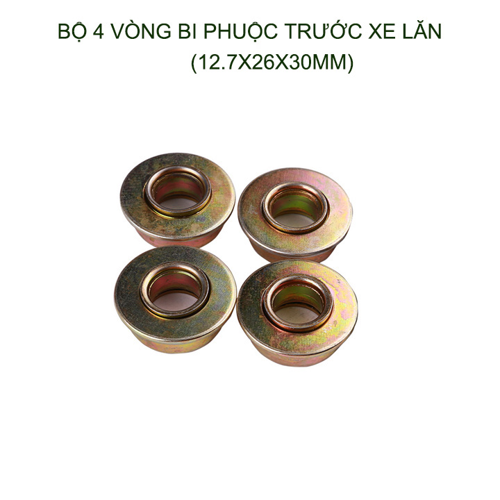 Phụ kiện bộ 4 vòng bi càng trước xe lăn (Phuộc trước), kích thước 12.7x26x30mm