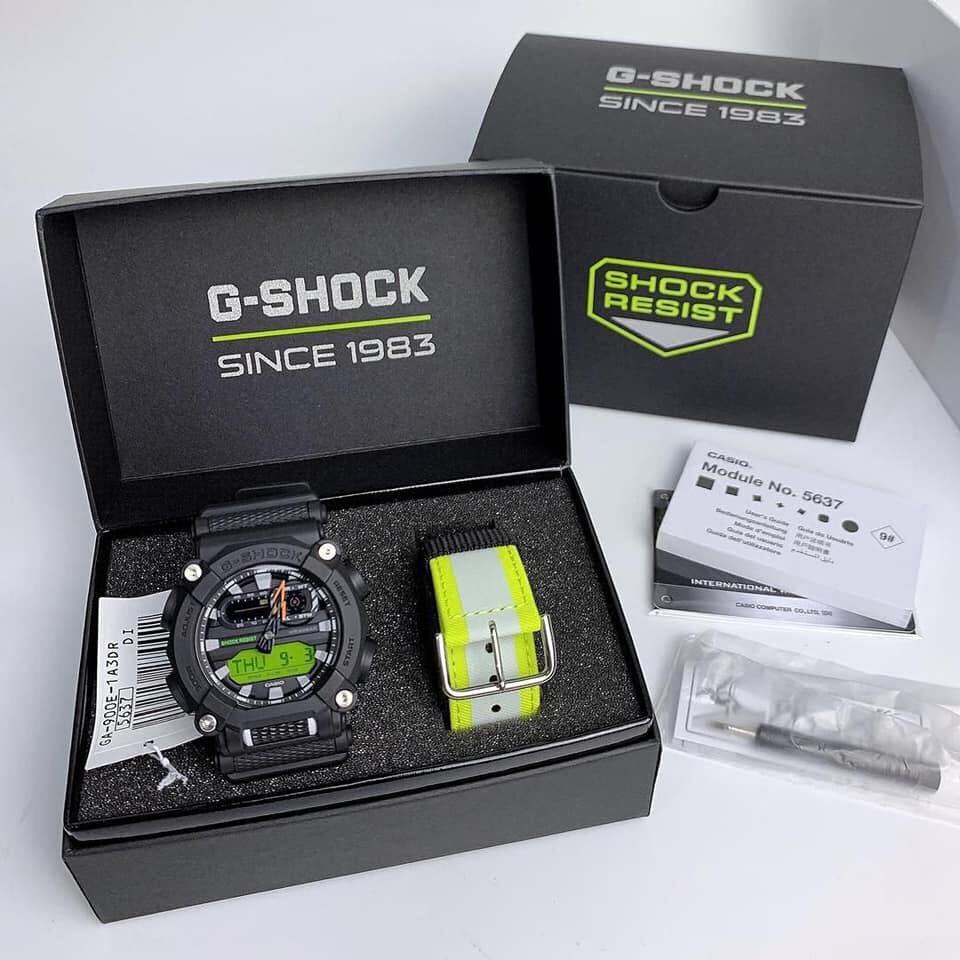 Đồng Hồ Casio G-Shock GA-900E-1A3 Nam - 2 Bộ Dây - Chống Nước 200M - Bảo Hành Chính