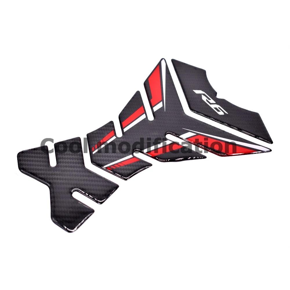 Miếng Dán Trang Trí Bình Nhiên Liệu Xe Mô Tô Yamaha YZF-R6 R6 3D Bằng Sợi Carbon