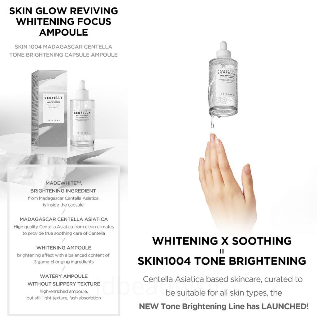 Tinh chất dưỡng sáng da Skin1004 Madagascar Centella Tone Brightening Capsule Ampoule 100ml - Trắng