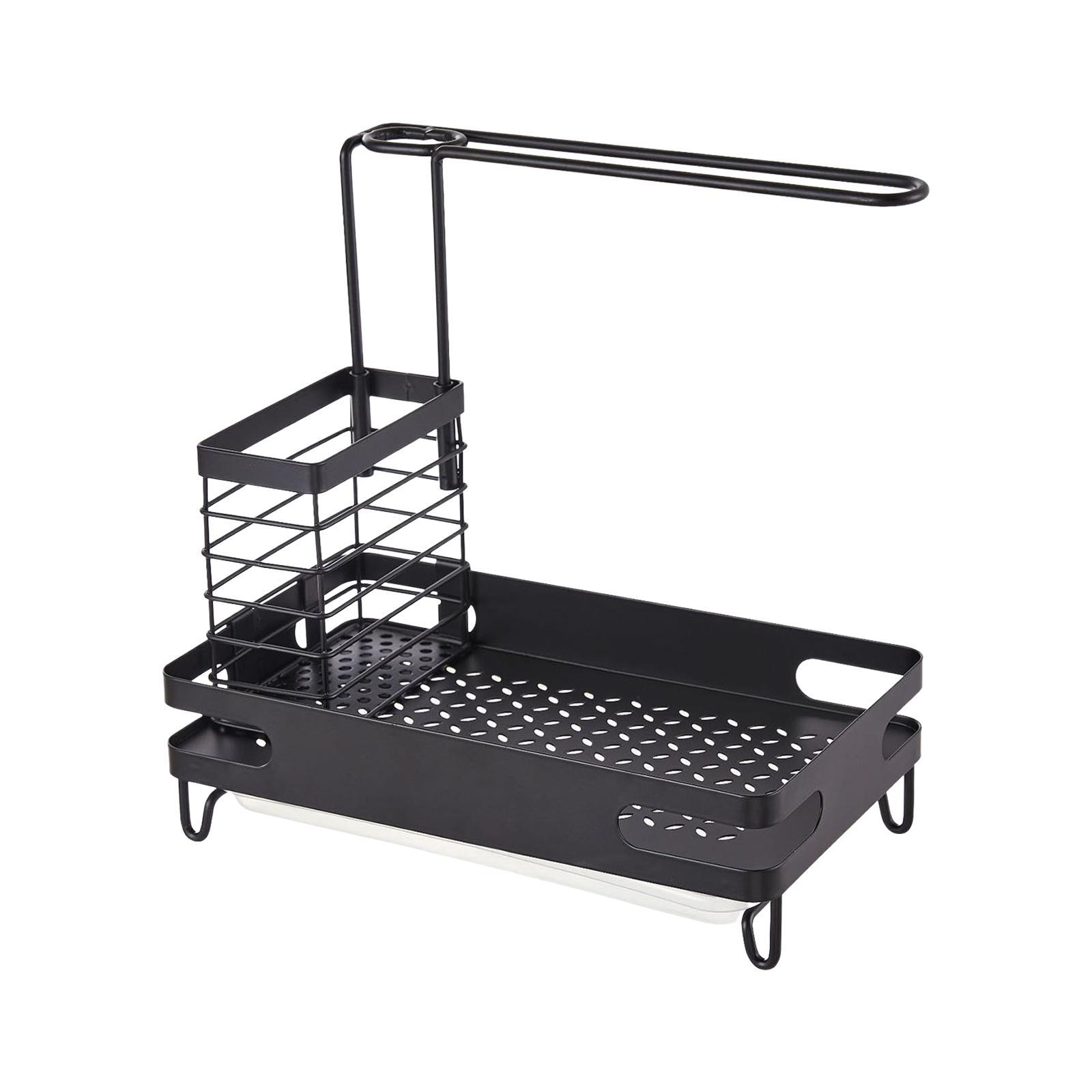 Brush Soap Dispenser Holder Rustproof Sponge Holder for Bathroom