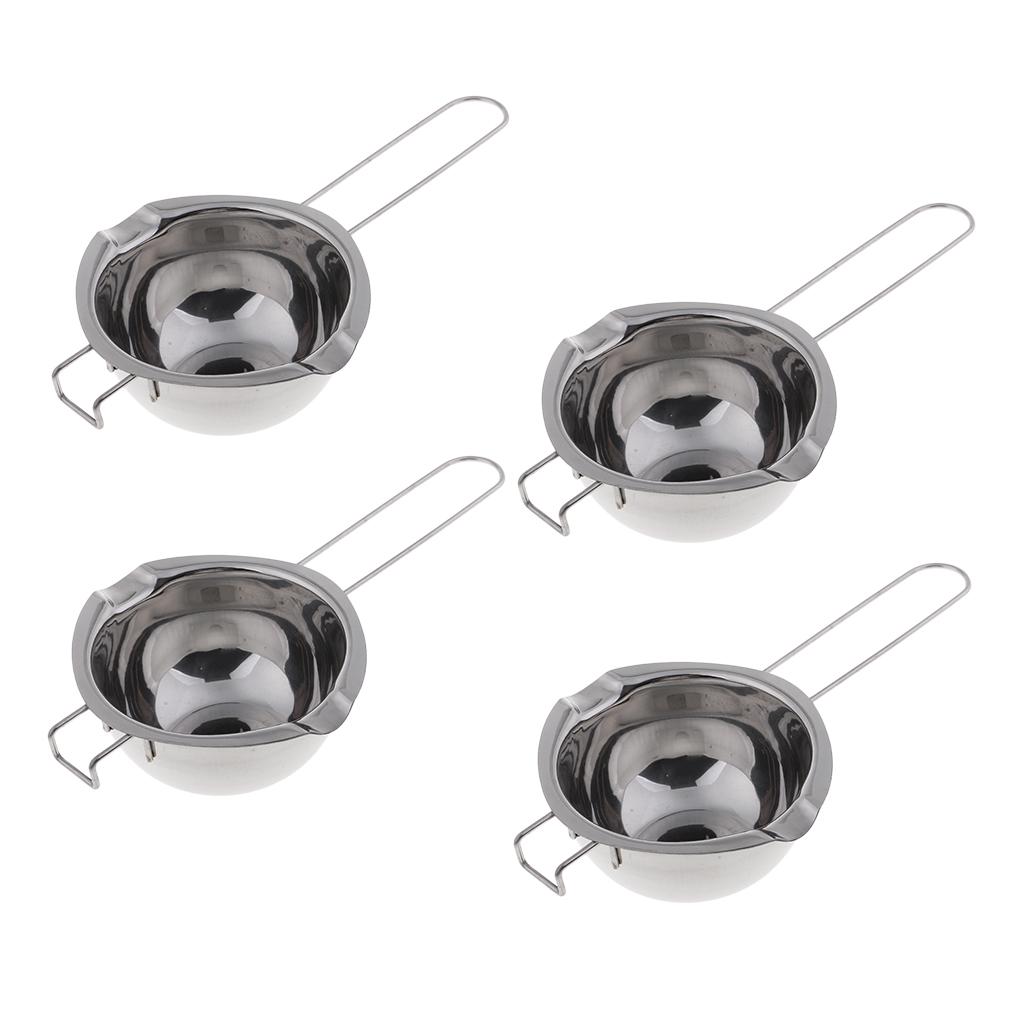 4xLong Handle Candle Wax Melting Pot Liquid Wax Pouring Tool Paraffin Melter