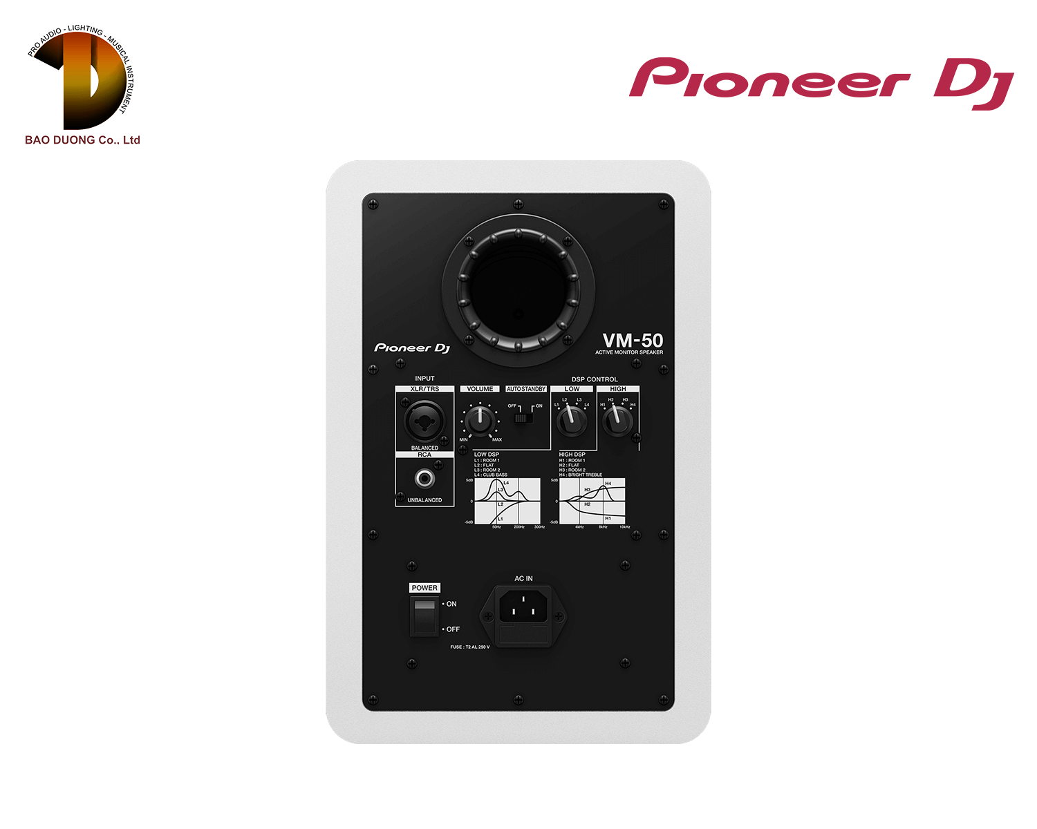 Loa monitor Active Pioneer Dj VM-50-W Hàng chính hãng