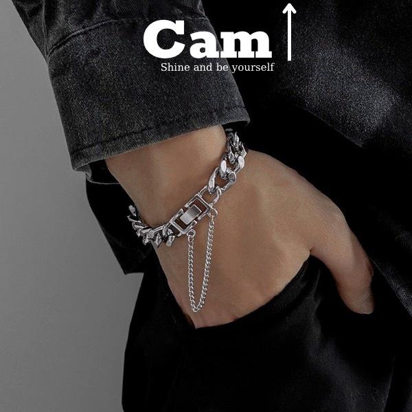 Dây Chuyền Vòng Cổ Nam Nữ Chuỗi Trơn Cuban chain xích Basic Thời Trang Ngầu Hiphop Titan Đẹp Không Gỉ Cam Accessories