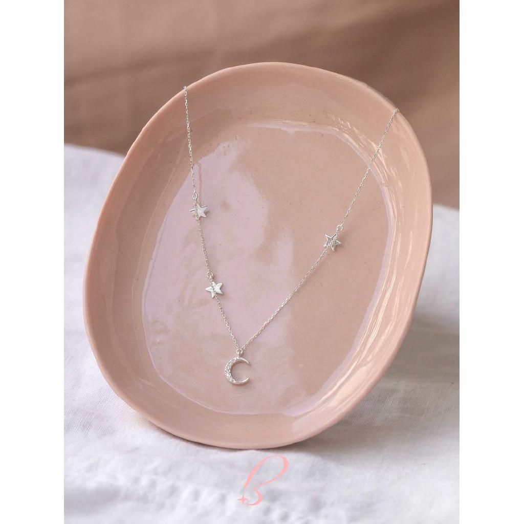 Vòng cổ bạc Blingit trăng và sao BIVC056