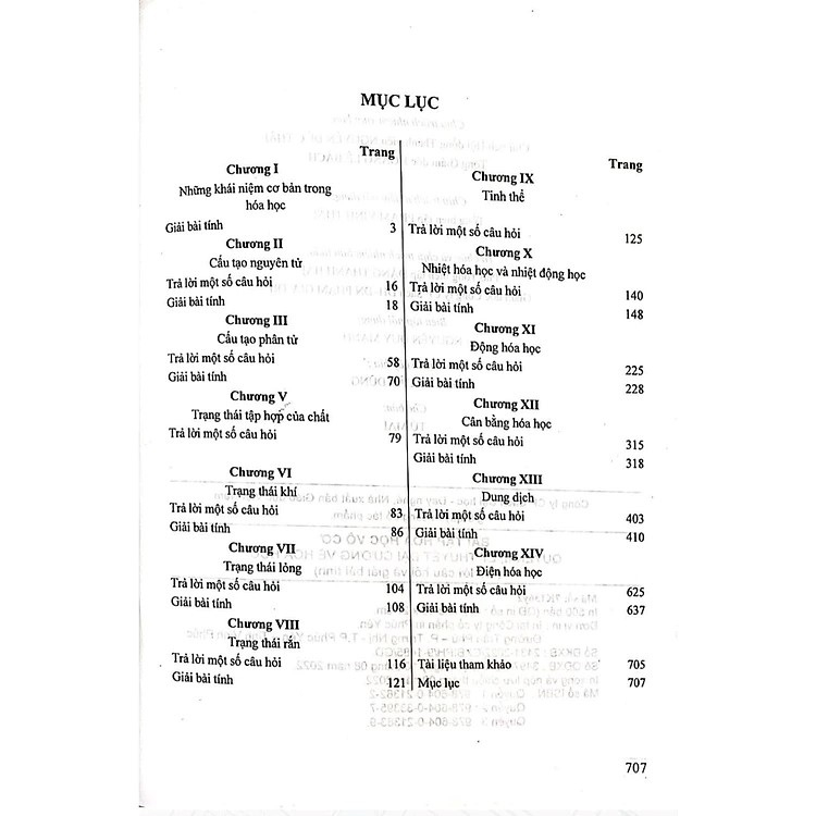 Sách - Bài Tập Hoá Học Vô Cơ, Quyển II, Lý thuyết Đại Cương Về Hoá Học