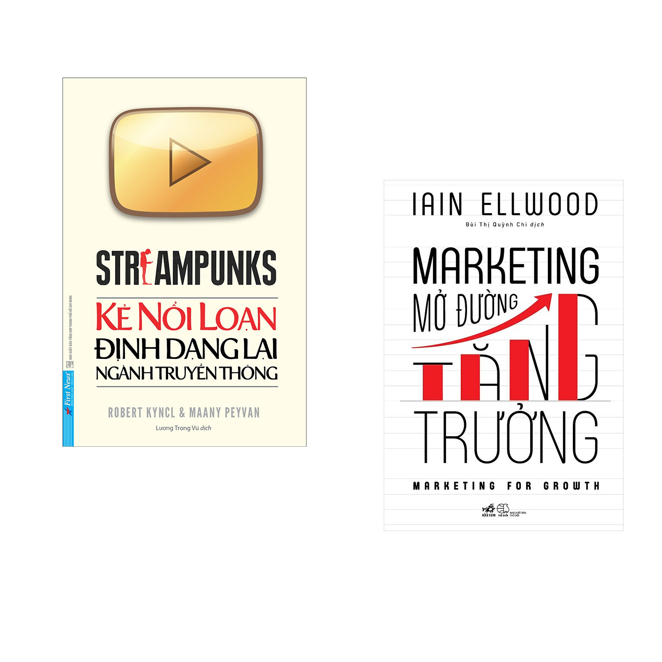Combo 2 cuốn sách: Kẻ Nổi Loạn Định Dạng Lại Ngành Truyền Thông + Marketing mở đường tăng trưởng