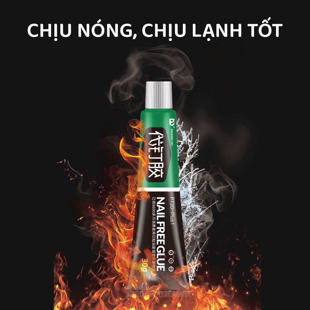 Combo 2 tuýp Keo dán siêu dính HT SYS Keo dán gỗ giày kính sứ, dính mọi đồ vật và mọi bề mặt chắc như bê tông