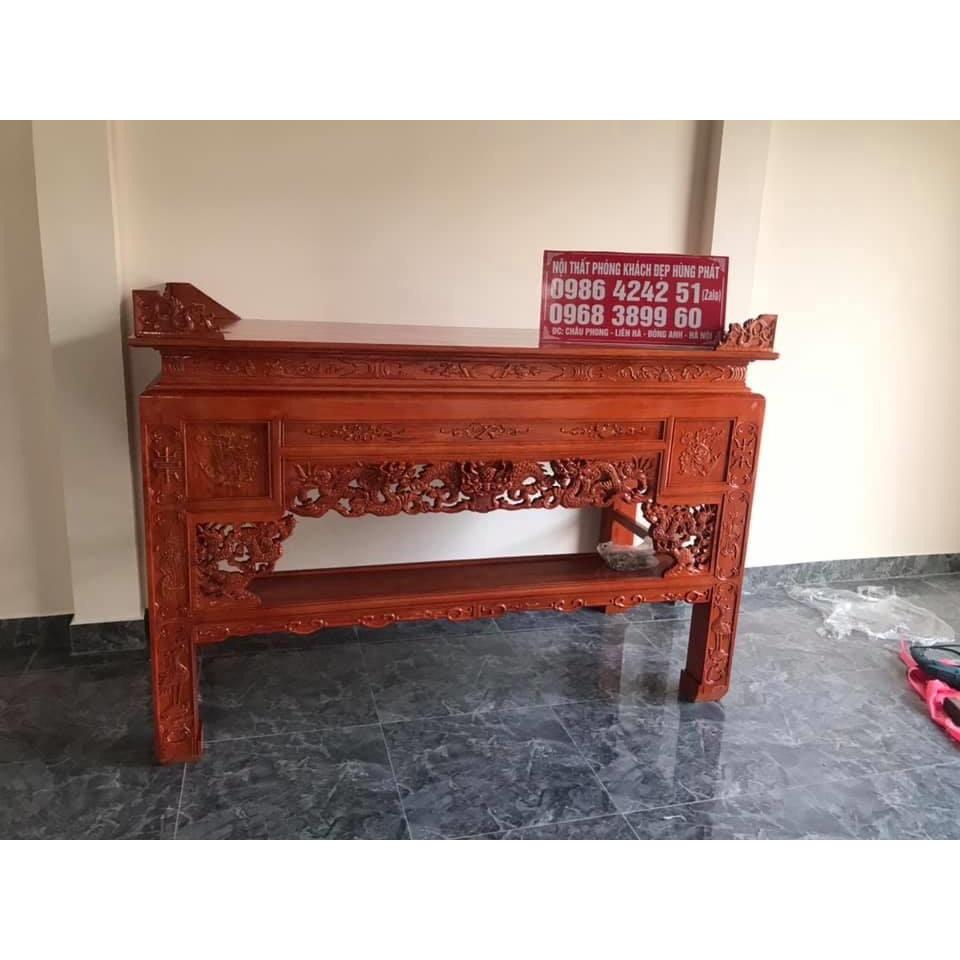 Án gian thờ gỗ sồi