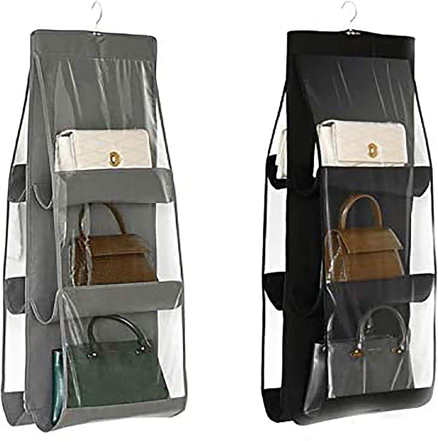 Túi xách treo, 2 miếng 6 túi bụi, túi lưu trữ cho tủ, tủ, ban tổ chức tiết kiệm không gian, có thể giặt