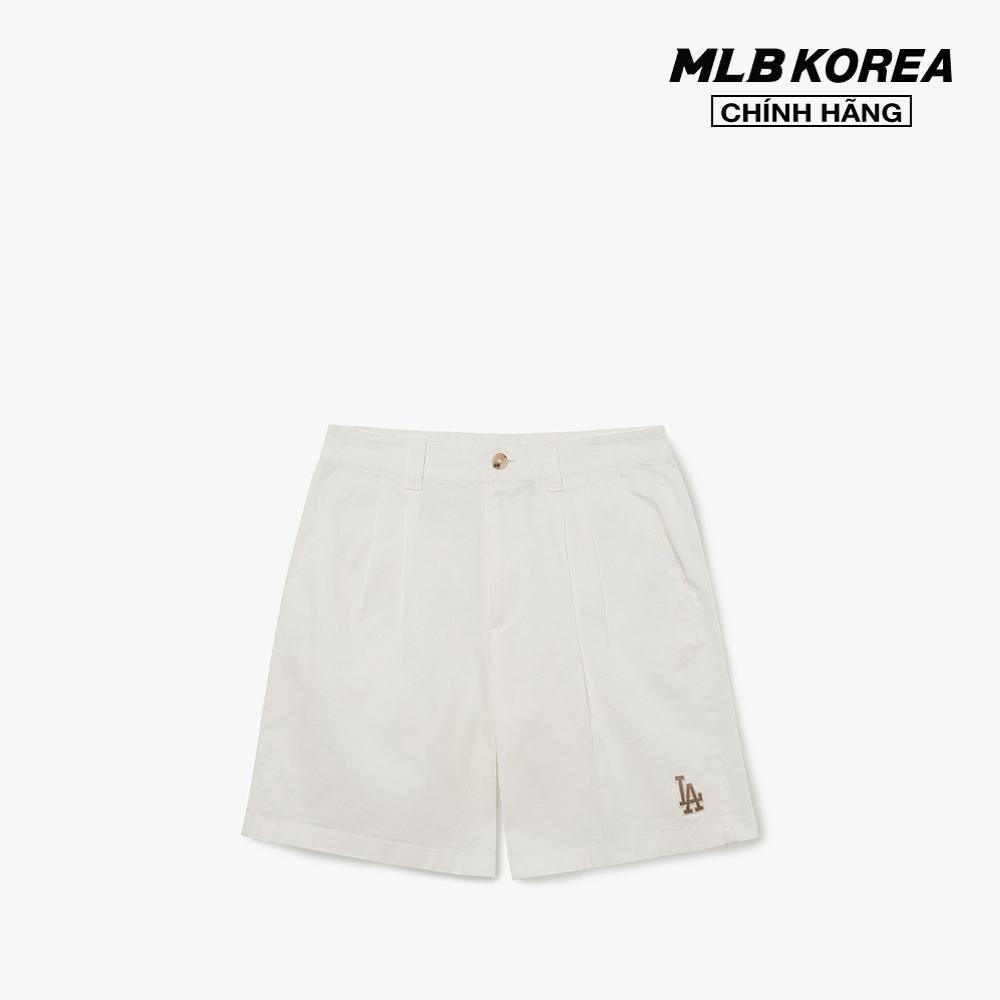 MLB - Quần shorts ngang gối nữ Basic Medium Logo Bermuda 3FSMB0633-07WHS